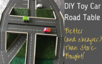 DIY Toy Car Road Table