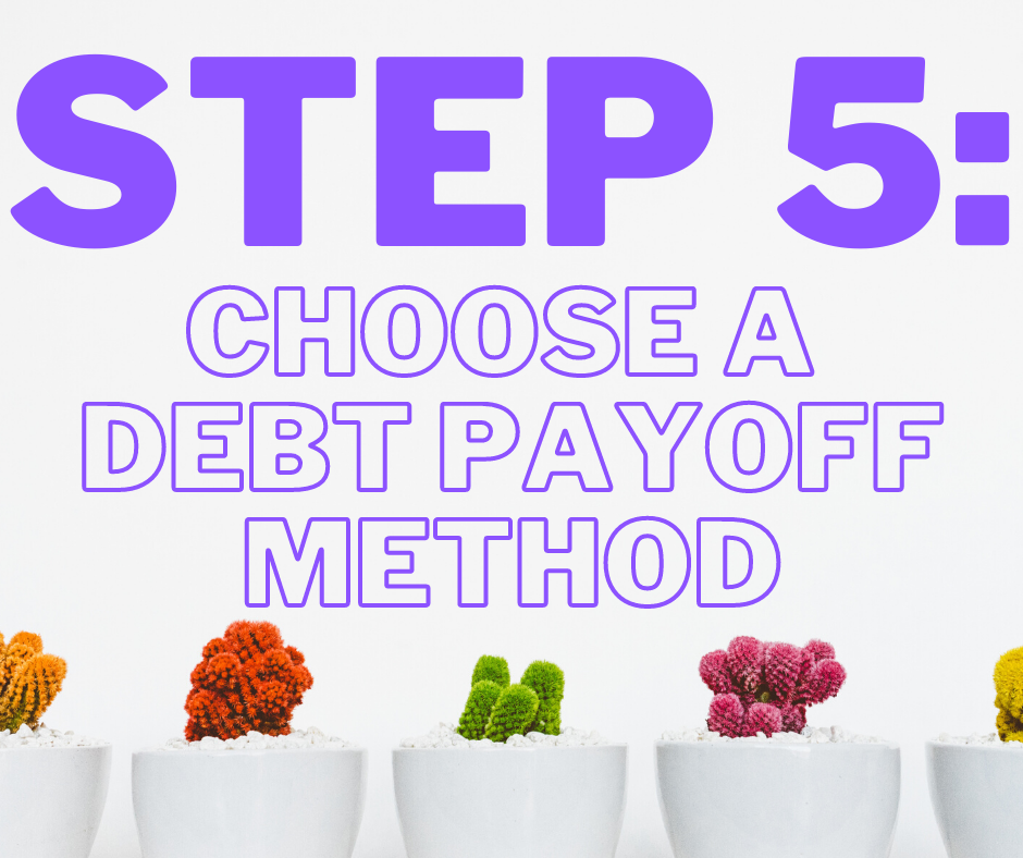 Step 5: Choose a debt payoff method