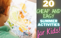 cheap and easy summer activities for kids